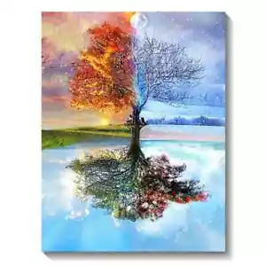 Aurora Landscape Mosaic Embroidery Cross Stitch Kit 5D Diamond Art Painting - Picture 1 of 3