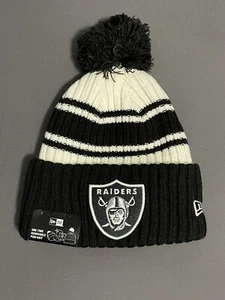 NUEVO CON ETIQUETAS New Era NFL Las Vegas Raiders Gorro Unisex Adulto OS Equipo Prendas para la cabeza Lt Bone - Imagen 1 de 6