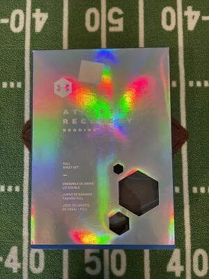 UNDER ARMOUR Athlete Recovery Bedding FULL Sheet Set Zinc Gray 1352887 513 $200 - Image 1 of 4