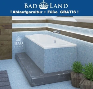 Rechteckbadewanne Wanne 180x80 Wannenträger;  Acryl;  Ablauf + Füße GRATIS ! - Bild 1 von 5