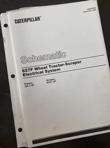 CATERPILLAR 627F PAN SCRAPER Electrical Schematic Service Diagram Manual Wiring - Picture 1 of 3