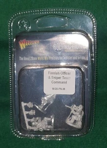 WARLORD SPIELE - BOLT ACTION - FINNISCHER OFFIZIER & SCHARFSCHÜTZENTEAM - 28 mm MINIATUREN - Bild 1 von 2