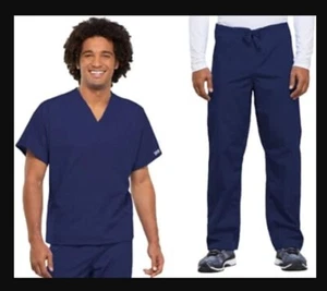 Cherokee Workwear 2-teiliges Set Kordelzug Hose & V-Ausschnitt Kurzarm Oberteil Gr. XL - Bild 1 von 6