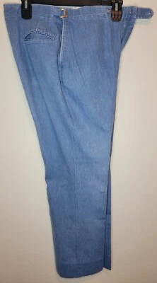 Vintage Higgins Classic Slider Slack Pants Blue Jeans Style Stretch Expandable - Image 1 of 4