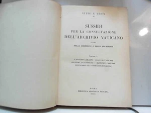 sussidi dell'archivio vaticano Vol I - Picture 1 of 2