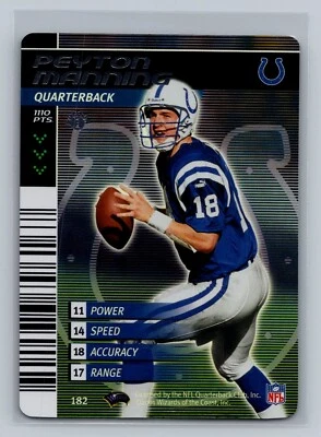 2001 NFL Showdown 1st Edition Peyton Manning #182 Foil #2 Colts - Image 1 of 2