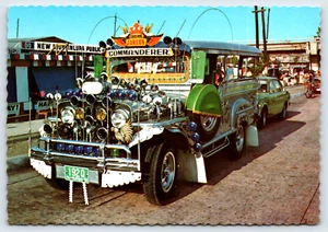 Postkarte Manila Philippinen PHILIPPINE JEEPNEY dekorierter öffentlicher Jeep/Bus 4X6 - Bild 1 von 2