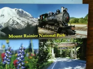 neue POSTKARTE LANDSCHAFTLICH 4 JAHRESZEITEN MOUNT RAINIER NATIONALPARK WASHINGTON - Bild 1 von 12