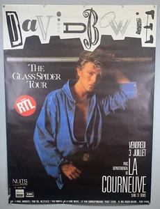 David Bowie Poster Original Promo Glass Spider Tour Paris 1987 - Picture 1 of 5