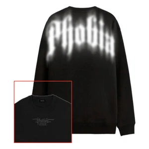 Phobia Archive felpa girocollo foggy logo print crewneck black white - Imagen 1 de 6