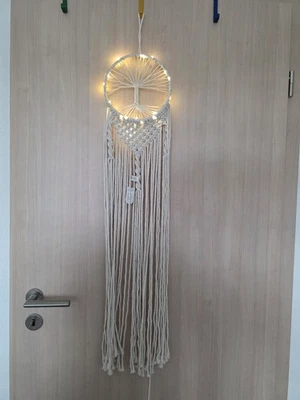 Makramee LED-Traumfänger Baum Lebensbaum Tree of Life - Bild 1 von 4