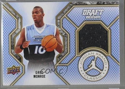 Memorabilia clásica de la marca Jordan de cubierta superior 2009-10 Greg Monroe #JC-GM Foto 1 de 2