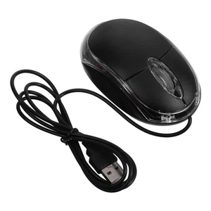 Silent Click Wired Mouse USB Office Mini Laptop for with Cord Computer - Afbeelding 1 van 12