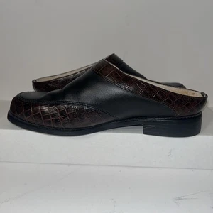 Zuecos Ariat ATS Delantal-Puntera Mules Mujer Talla 8.5 Cuero Negro y Marrón - Imagen 1 de 9