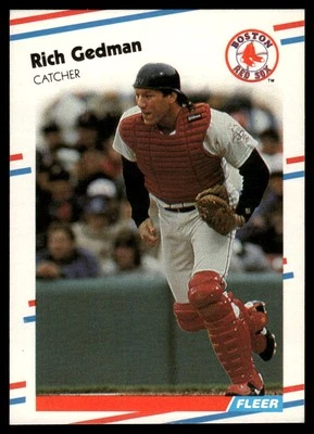 1988 Fleer #353 Rich Gedman - Image 1 of 2