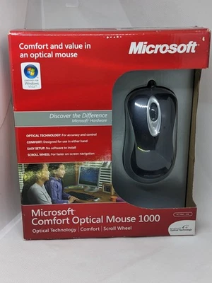 Microsoft Comfort Mouse 1000 Wired USB Model 1068 New Sealed - Image 1 of 4