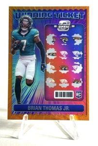 Boleto ganador óptico Panini Contenders 2024 naranja Brian Thomas Jr RC 1/50 - Imagen 1 de 2