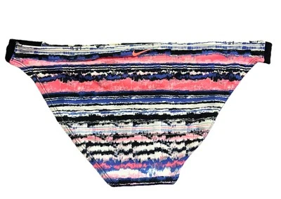 Parte inferior de natación de bikini de tiro bajo NIKE AZUL/ROSA Tie Dye a rayas talla 16 Foto 1 de 2