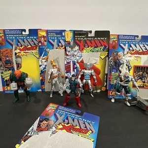 Xmen Xforce Toy Biz Lot Vintage Action Figure Near Complete Cardbacks Cable - Bild 1 von 12