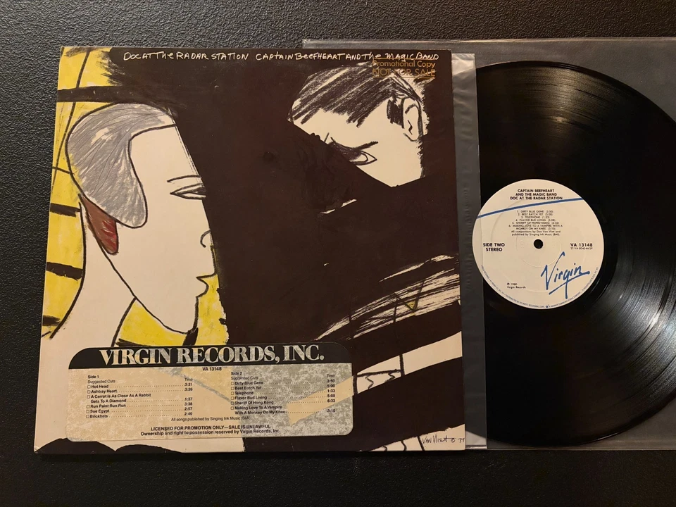 CAPTAIN BEEFHEART Doc at the Radar Station LP Virgin VA 13148 PROMO Strip VG+ - Image 1 of 4