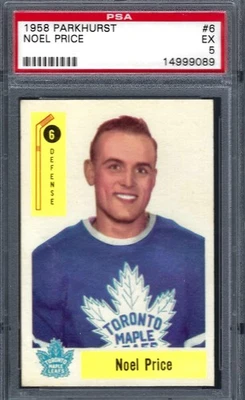 Parkhurst #45 1958 PSA 4 hojas de arce Bob Pulford 6 ¡Bonito! Foto 1 de 2