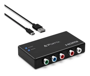 Portta Component to HDMI Converter, YPbPr RGB + R/L Audio to HDMI Converter v1.3 - Picture 1 of 7