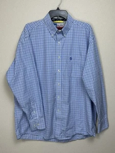 Wrangler George Straight Men’s XL Blue Long Sleeve Cowboy Cut Collection Shirt - Picture 1 of 11