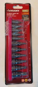 Husky 1/4 und 3/8 Zoll Antrieb Torx Bit Steckschlüsselsatz (11 Stück) - Bild 1 von 2