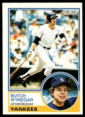 1983 O-Pee-Chee Butch Wynegar New York Yankees #379 - Image 1 of 2