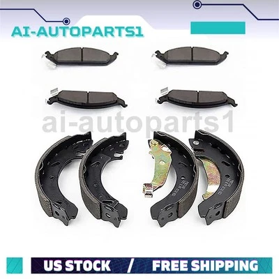 Kit de pastillas de freno delanteras y zapatas de freno traseras para Dodge Stratus 1997 1998 1999 2000 Foto 1 de 4