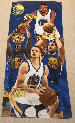 Toalla de playa Stephen Curry Kevin Durant Draymond verde Golden State Warriors Foto 1 de 4