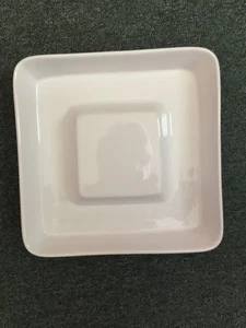 Avon Cheese & Cracker Plate 9" Square Ceramic Off White ~  NEW IN BOX - Picture 1 of 4