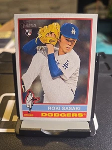 Topps Heritage #224 2025 Roki Sasaki radiocontrol novato Los Angeles Dodgers  - Imagen 1 de 2