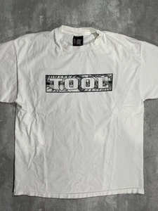 Vintage 90s 1996 Tool Shirt White Teeth Aenima Concert Band Metal Giant XL - Picture 1 of 4