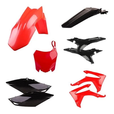 Kit plástico Polisport MX para Honda CRF 450R (2013-16) motocross, rojo/negro Foto 1 de 4