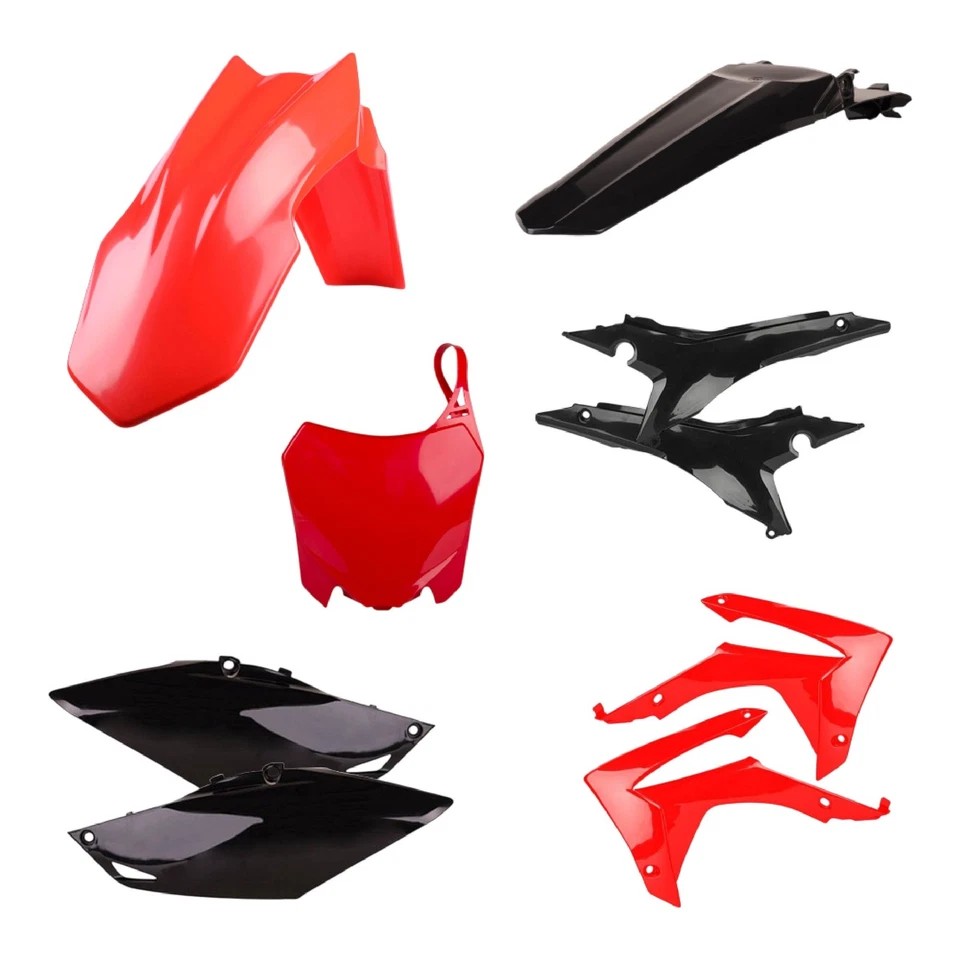 Kit plástico Polisport MX para Honda CRF 450R (2013-16) motocross, rojo/negro Foto 1 de 4