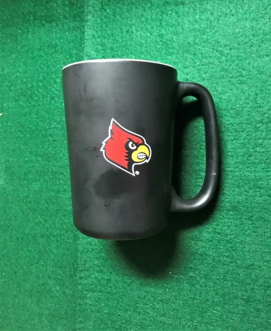 Louisville Cardinal Head Logo Black 12 oz. Coffee Mug Cover