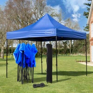 Harrier 3m x 3m Gazebo | HEAVY DUTY GARDEN GAZEBO – Pop Up Gazebo Marquee Canopy - Picture 1 of 36