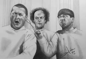 Three Stooges, 3 Stooges, Original Art COPY 103 - Picture 1 of 2
