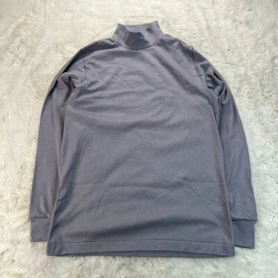 Camisa Medalista Para Hombres Pequeña Gris Manga Larga Cuello Simulado Manga Larga Camiseta Hecha en EE. UU. Foto 1 de 4