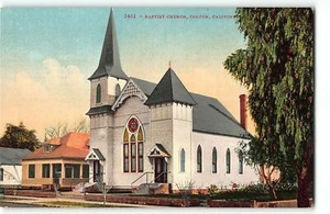 Postal de Colton, California - IGLESIA BAUTISTA - c1910 - Imagen 1 de 2