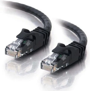 Cable Ethernet Cat6 3 pies negro 500 MHz RJ45 cable de conexión para red de Internet LAN - Imagen 1 de 6