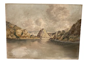 Salt Lake, Utah 1936 - Oil on Cardboard Unframed Lee's Art Shop New York 30*40cm - Picture 1 of 13