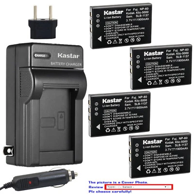 Cargador de batería de CA Kastar para cámara Panasonic SV-AV20 SV-AV25 SV-AV30 SV-AV35 Foto 1 de 4