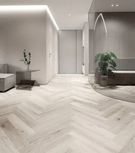 Decoline Floors Luxury SPC Herringbone Hybrid 7mm - Moon River - Picture 1 of 4