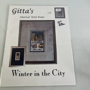 Gitta's Petit Point Cross Stitch Chart G-018 "Winter in the City" New - Picture 1 of 5