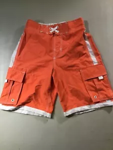 Cherokee Shorts,Swim-Trunks, Bathing Suit Boys Size M Orange in EUC - Picture 1 of 6