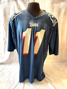 NFL Drew Bledsoe #11 New England Patriots Blue Jersey Men's Starter XL Size 52 - Picture 1 of 13