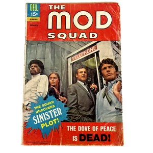 THE MOD SQUAD #4 (1970) Low Grade Bronze Age Dell Comic Book - Bild 1 von 9
