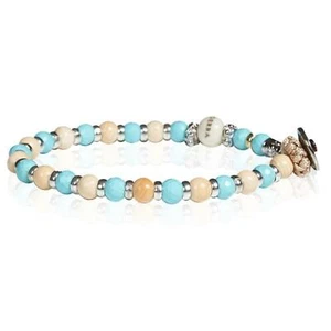 Bracciale Gerba Musle 04 Uomo con pietre dure e conchiglie con filo cerato - Foto 1 di 2